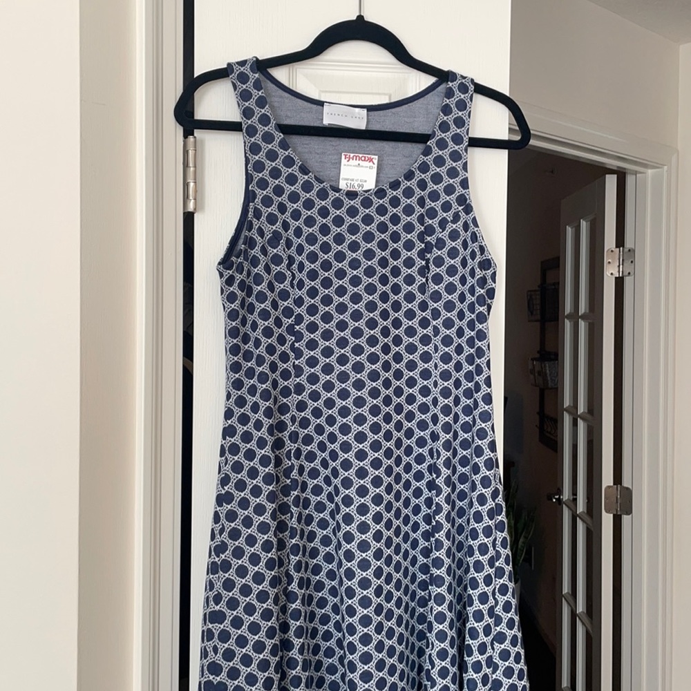 French Grey Navy and White NWT
